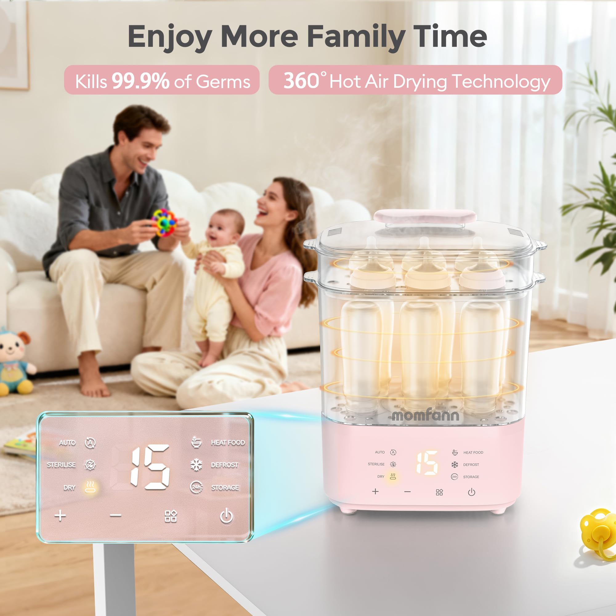 Momfann Bottle Sterilizer and Dryer – All-in-One Baby Care Solution