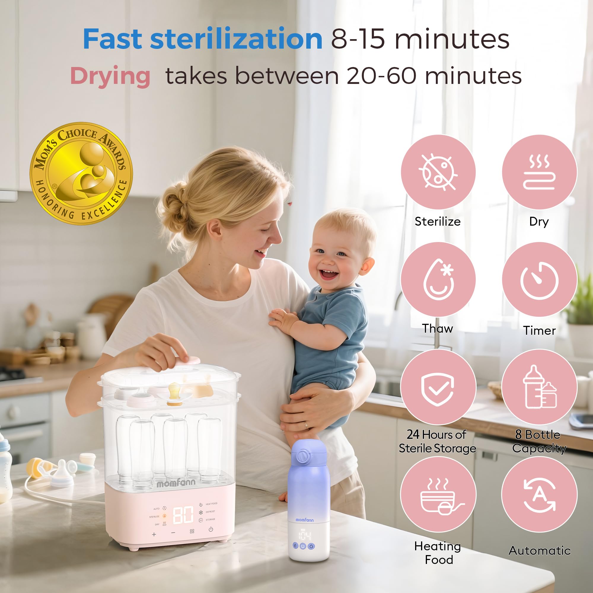 Momfann Bottle Sterilizer and Dryer – All-in-One Baby Care Solution