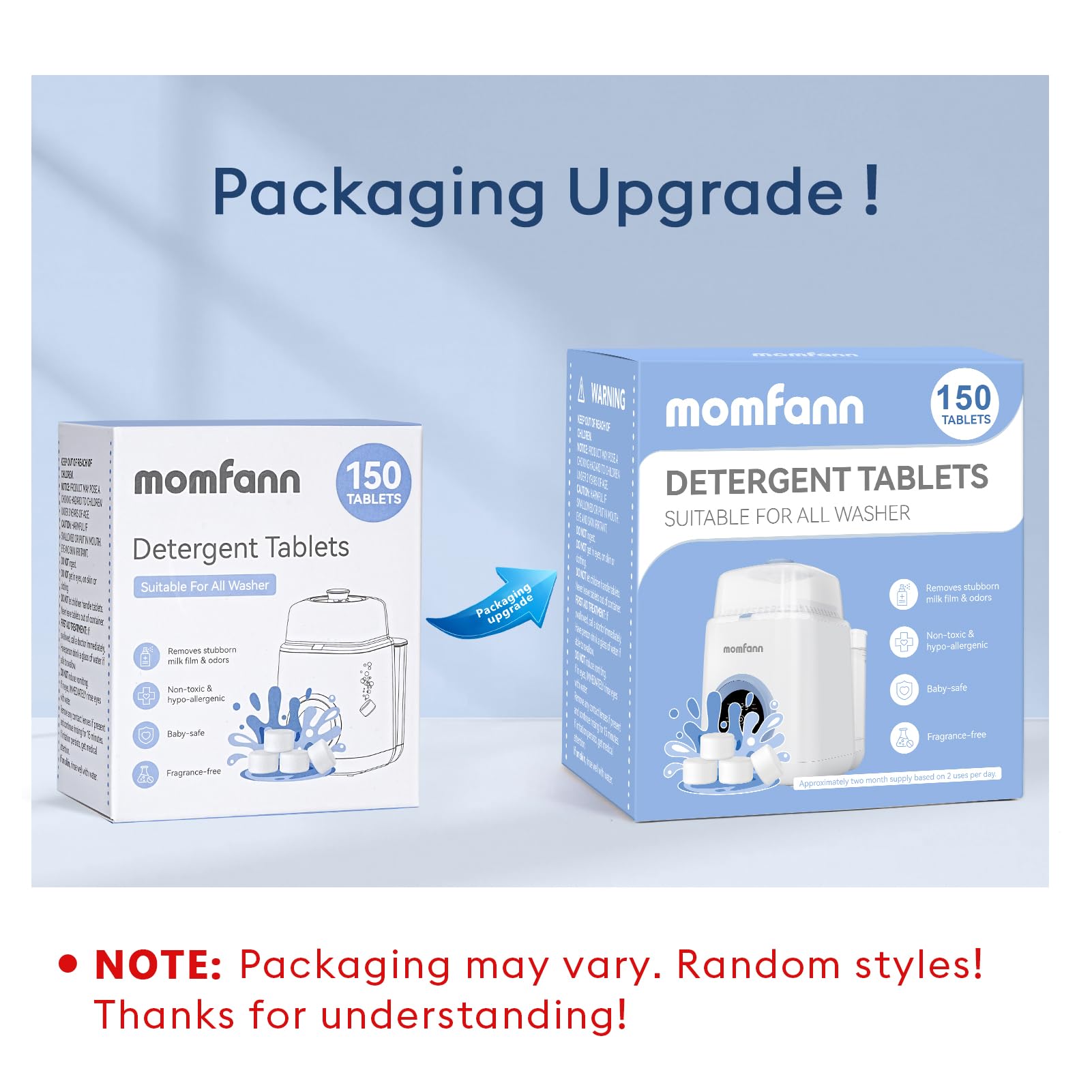 Momfann Baby Bottle Washer Detergent Tablets