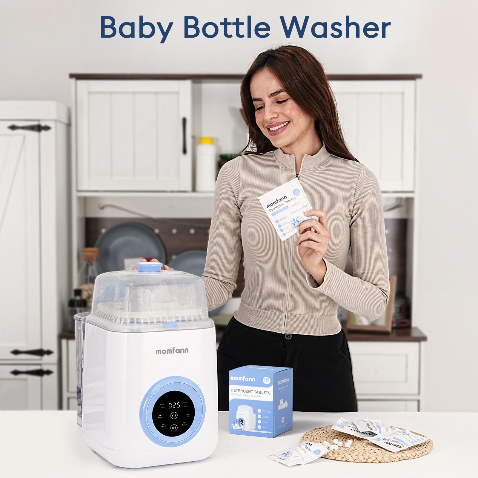 Momfann Baby Bottle Washer Detergent Tablets
