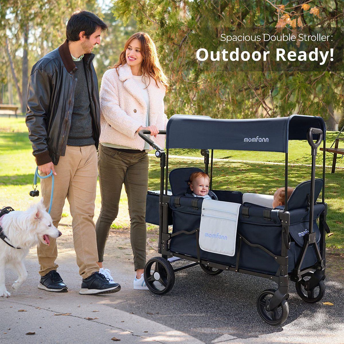 Momfann Stroller Wagon for Kids – 2-Seater All-Terrain Baby Wagon