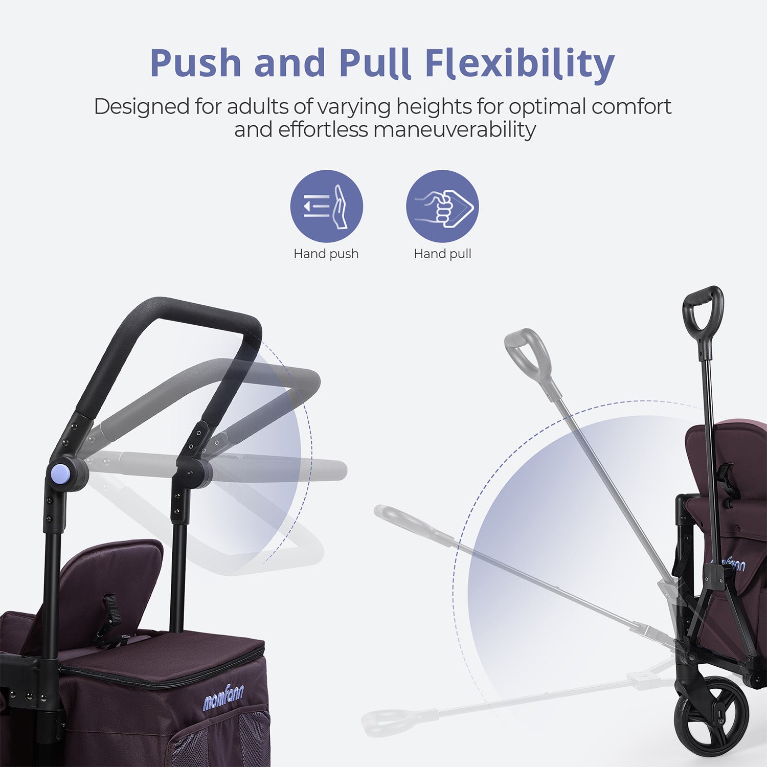 Momfann Stroller Wagon for Kids – 2-Seater All-Terrain Baby Wagon